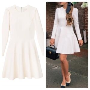 ❗️FINAL❗️NWOT Gal Meets Glam Celeste Ivory Cream Long Sleeve Dress 12